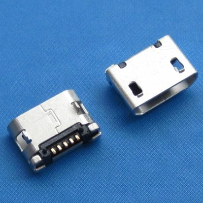 microUSB B type 5pin (焊腳:SMT, 外殼:前貼后插) 無(wú)翻邊