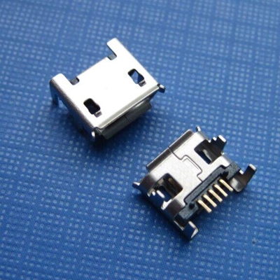 microUSB B type 5pin (焊腳:SMT, 外殼:DIP) 有翻邊